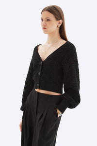 Chrldr - Noemy Textured Cardigan Sweater