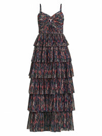 Hutch - Rosey Floral Tiered Gown