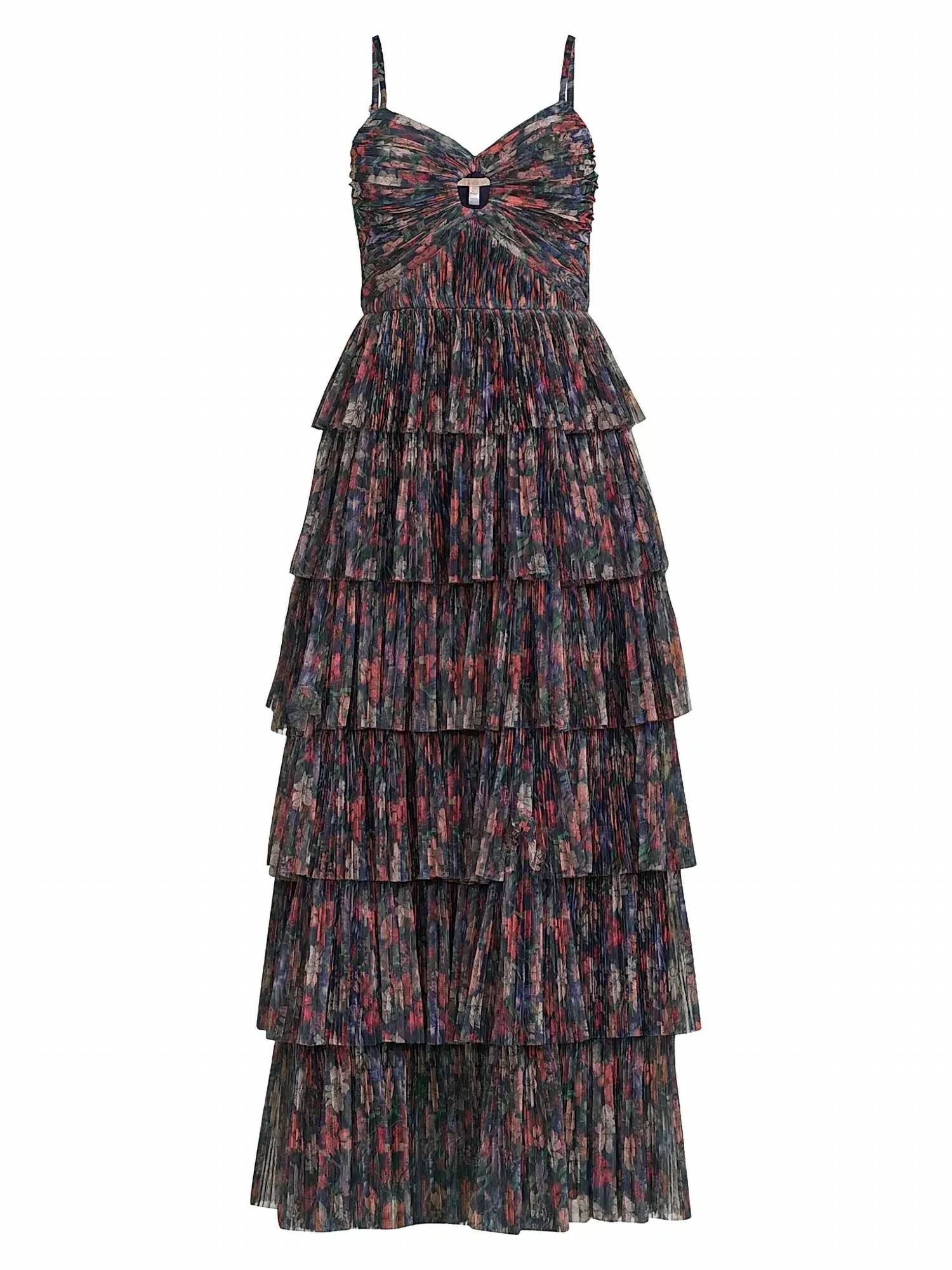 Hutch - Rosey Floral Tiered Gown