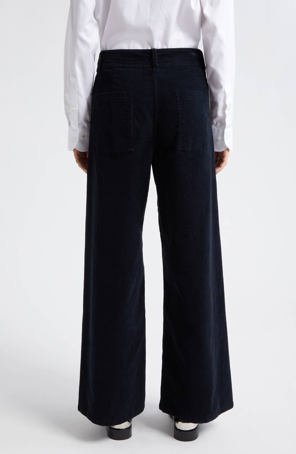 NILI LOTAN Megan Corduroy Pants in black - women's pants - alternate view