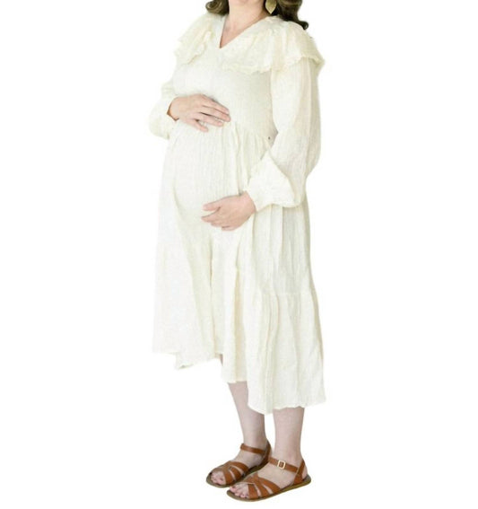 Liv Maternity - Gauze Lace Dress