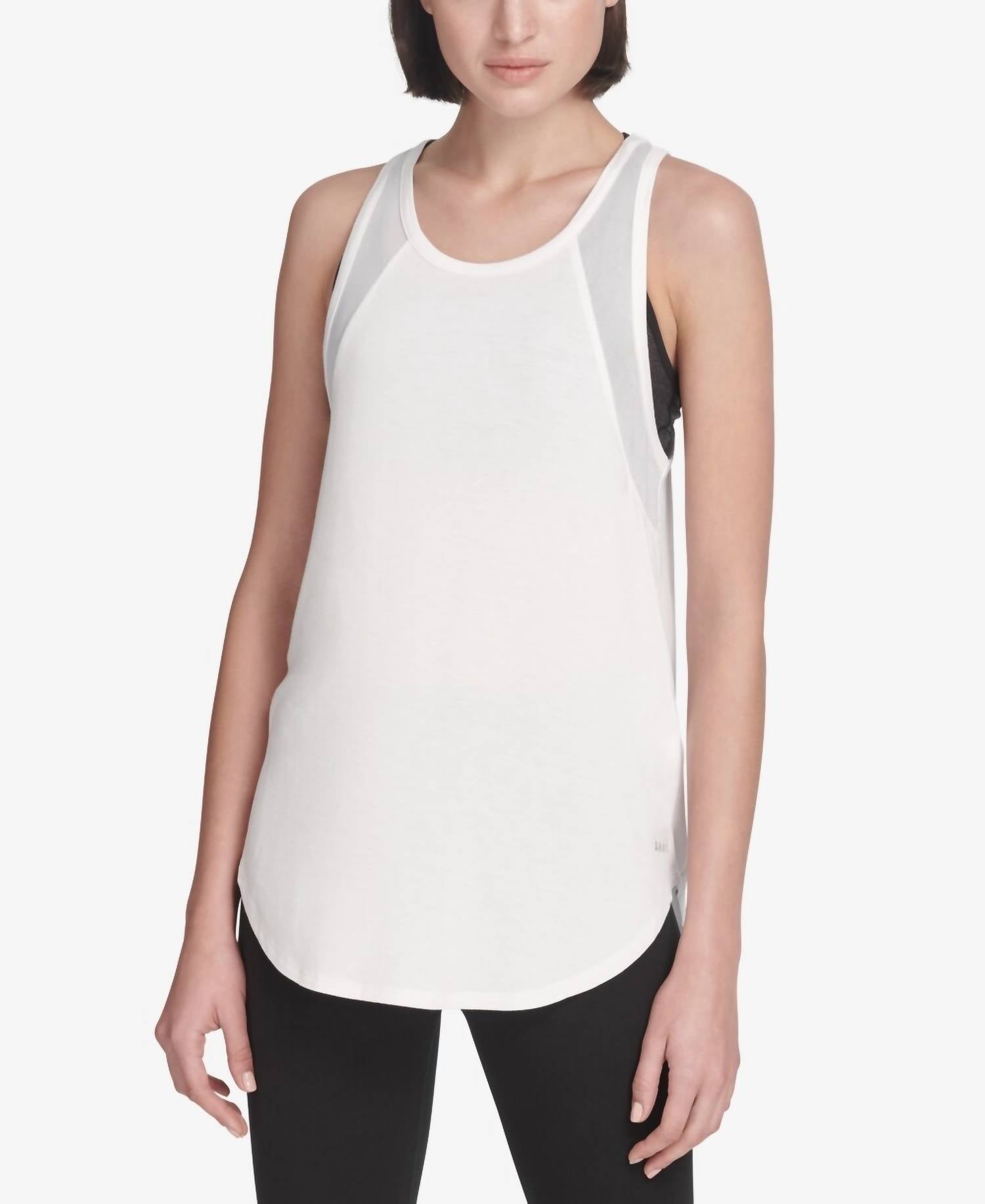 Dkny - Sport Mesh Trimmed Tank