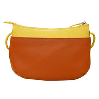 ILI New York Round Zip Top Crossbody Bag in sunshine combo - women's bag - alternate view