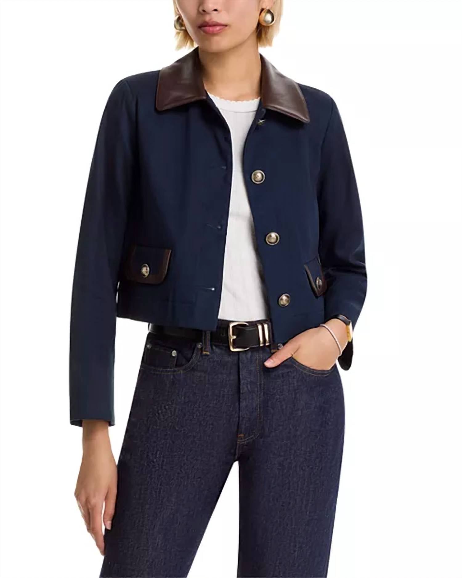 French Connection - Contrast Trim Boxy Jacket