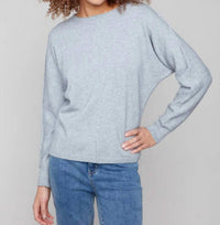 Charlie B - Metallic Sleeve Sweater