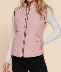 Active Basic - Quilted Ribbed Side Detail Vest