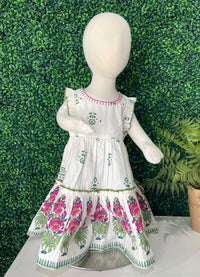 Mudpie - Girl's Block Print Dress