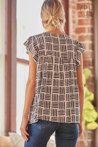 Andree By Unit - Flutter Embroidered Top