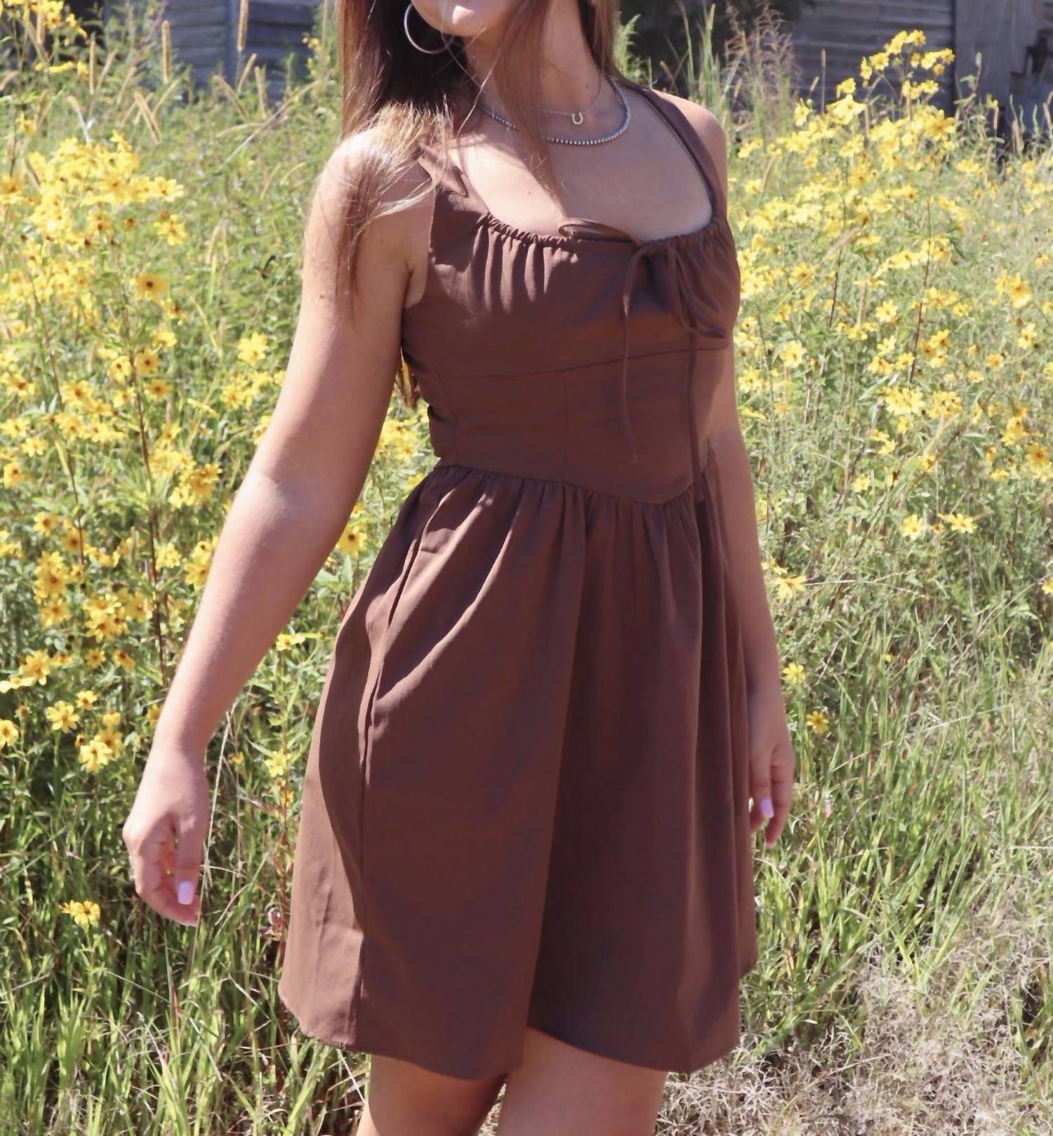 Sadie & Sage - Maeve Milkmaid Mini Dress