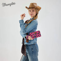 Wrangler - Leopard Print Wallet Wristlet