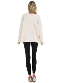 Hyfve - Urban Fade Oversized V-Neck Sweatshirt