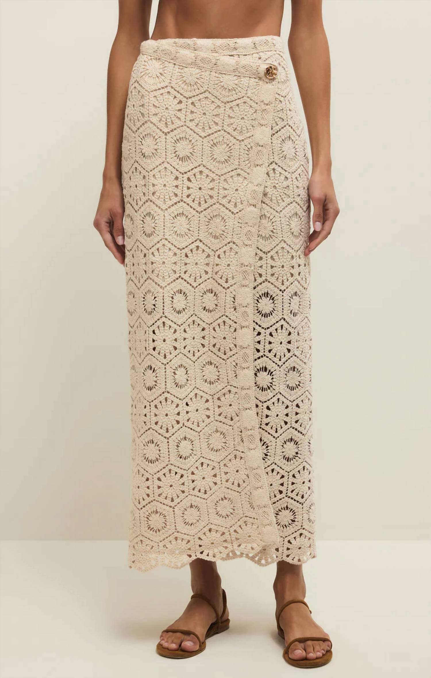 Z Supply Raquel Lace Skirt in natural - women's skirt