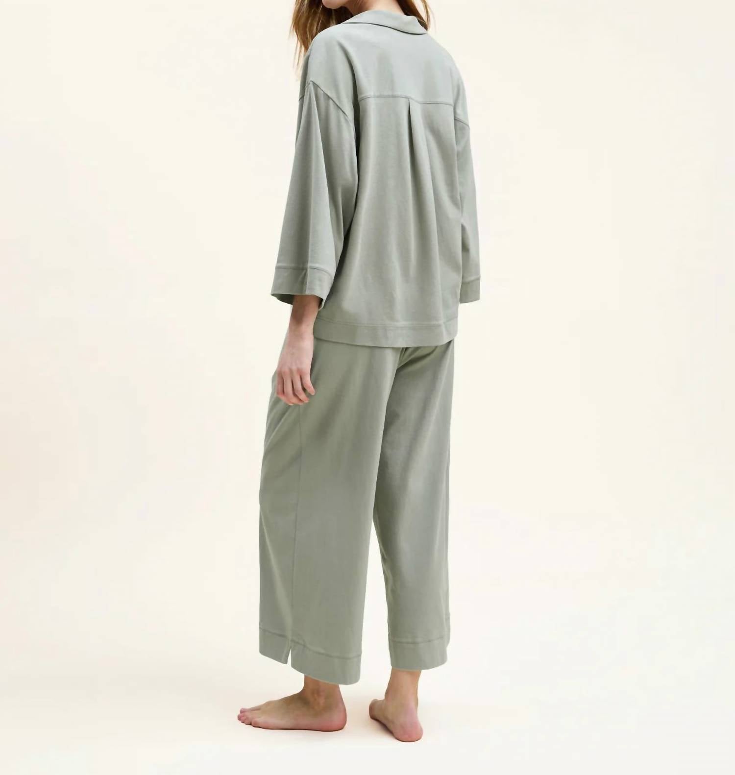 Petite Plume - Women's Olivia Wide Leg Pima Pajamas