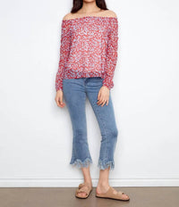 Charlie B - Printed Off Shoulder Blouse