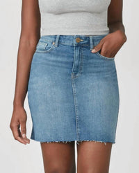 LOLA JEANS High Rise Denim Mini Skirt in blue - women's skirt - view 4