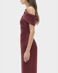 Simkhai - Phoebe Draped Satin Top