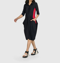 ALEMBIKA Tekbika Juliette Wonderful Dress in black - women's dress - detail view