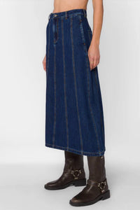 Velvet Heart - DeeDee Denim Circle Midi Skirt
