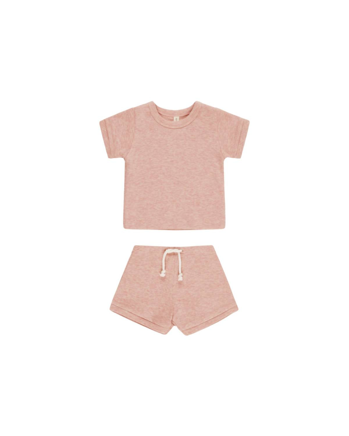 Quincy Mae - Girls' Ribbed Shortie Set
