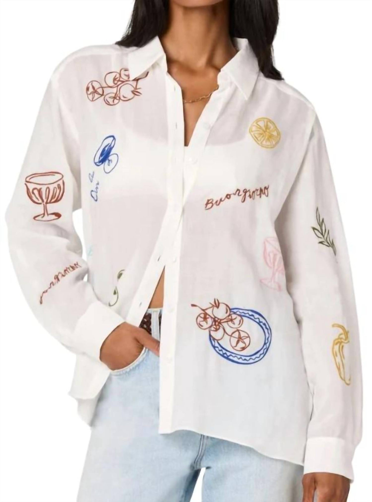 Astr - Trace Embroidered Shirt
