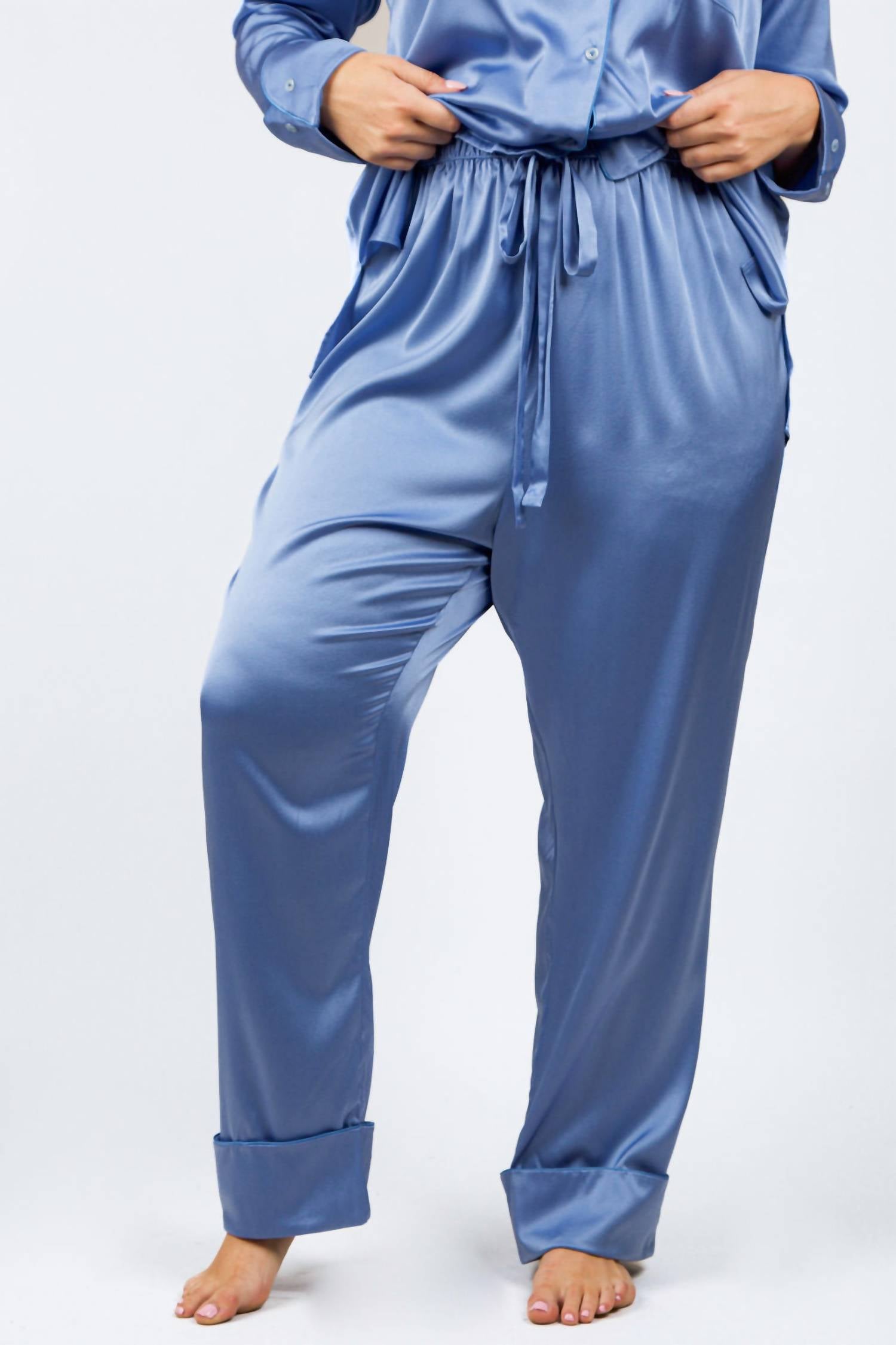 Isayes - Silk Pajama Set - Plus