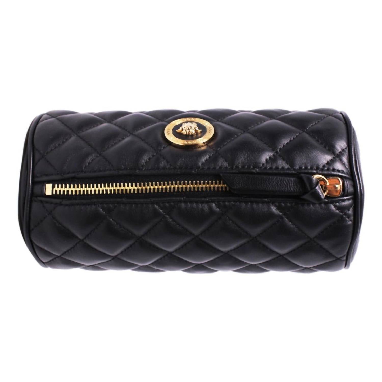 Versace - Women's Leather Medusa Quilted Cosmetic Pouch Bag