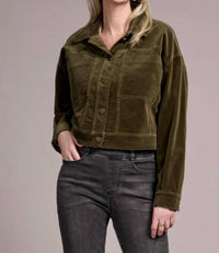 Tribal - Button-front Stretch Corduroy Jacket