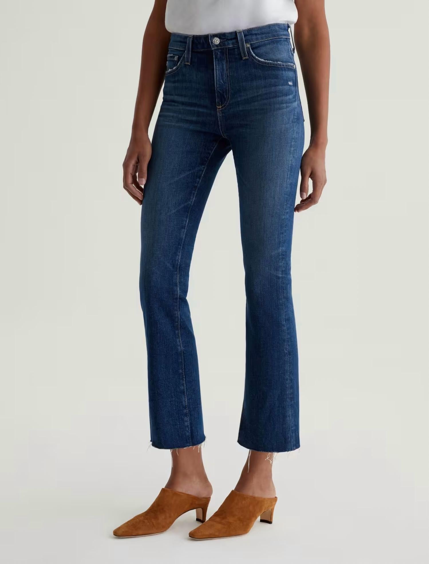 Ag Jeans - Farrah Boot Crop Mid Rise Jeans