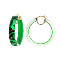 Gold & Honey - Women's Witch Illusion Lucite Hoops
