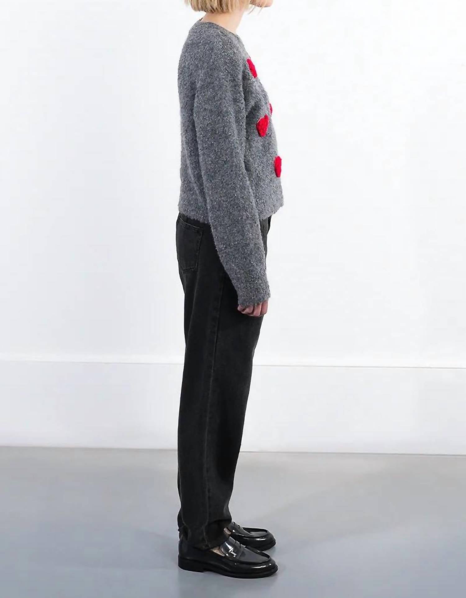 Lili Sidonio - Sweetheart Popcorn Knit Sweater