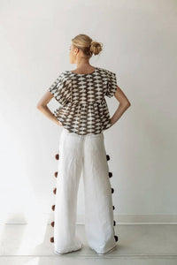 Hope For Flowers - Square Neck Blouse