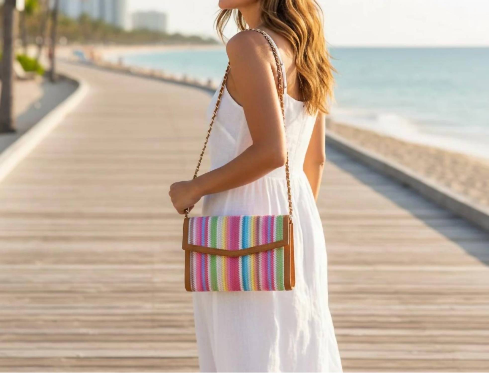 Haute Shore - Women's Beth Raffia Clutch Bag
