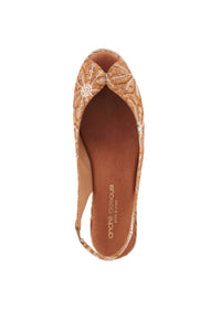 andre assous Women's Audrey Cork Slingback Wedge Sandal in natural multi - women's sandal - alternate view