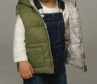 Mayoral - Kid's Reversible Hooded Puffer Vest