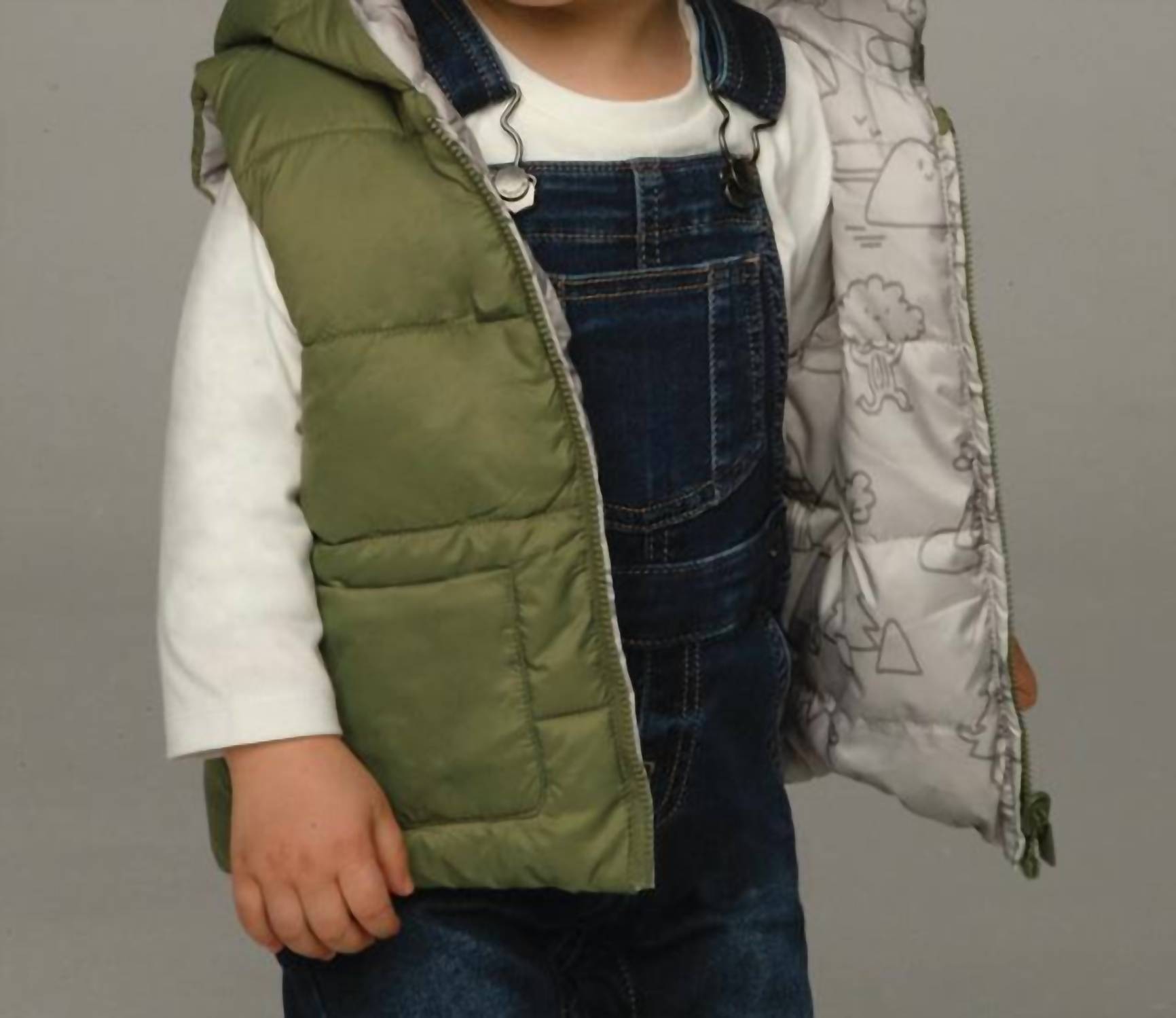 Mayoral - Kid's Reversible Hooded Puffer Vest