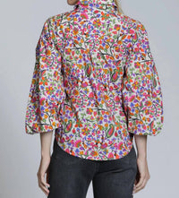 Apny - Women's Blouson Button Shirt