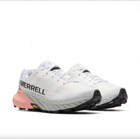 MERRELL Women’s Agility Peak 5 Trail Running Shoes in white soft coral 1 - women's shoe - detail view