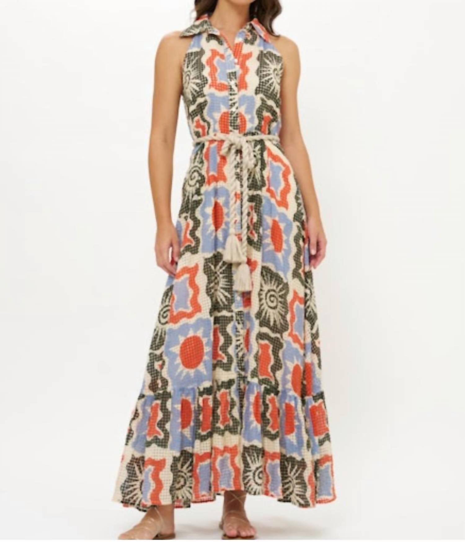 Oliphant - Sleeveless Shirt Maxi Dress