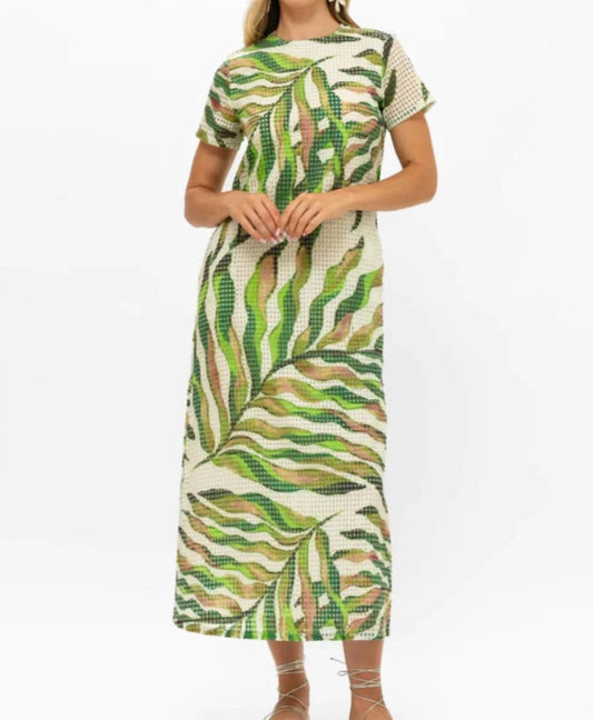 Oliphant - Short Sleeve Shift Maxi Dress