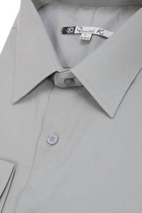 Daniel K - Men's Long Sleeve Solid Button Up Shirt