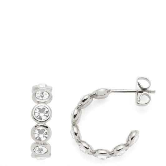Allyanna Gifts - Women's Moissanite Bubble Open Hoop Post Earrings