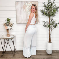 Vintage Havana - Wish Granted High-rise Swiss Dot Palazzo Pants