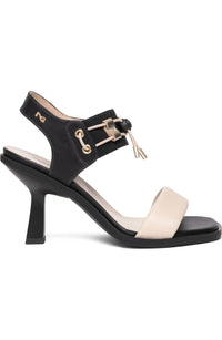 NeroGiardini Women's Utility Heel in nero ivory - women's heels - detail view