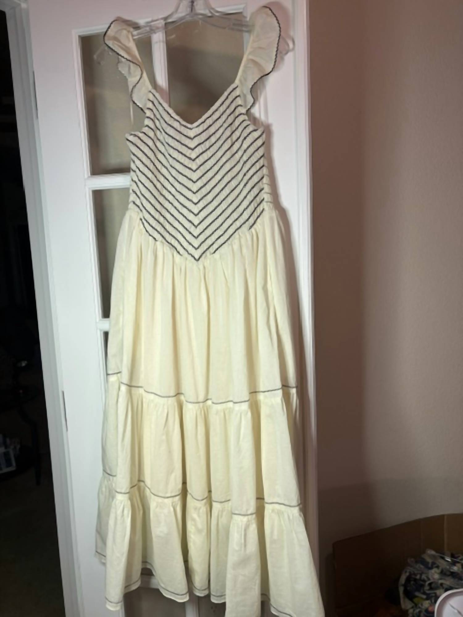 Easel - Women's Smocked Tiered Midi dress