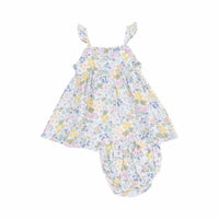 Angel Dear - Kid's Paperbag Ruffle Sundress With Diaper Cover