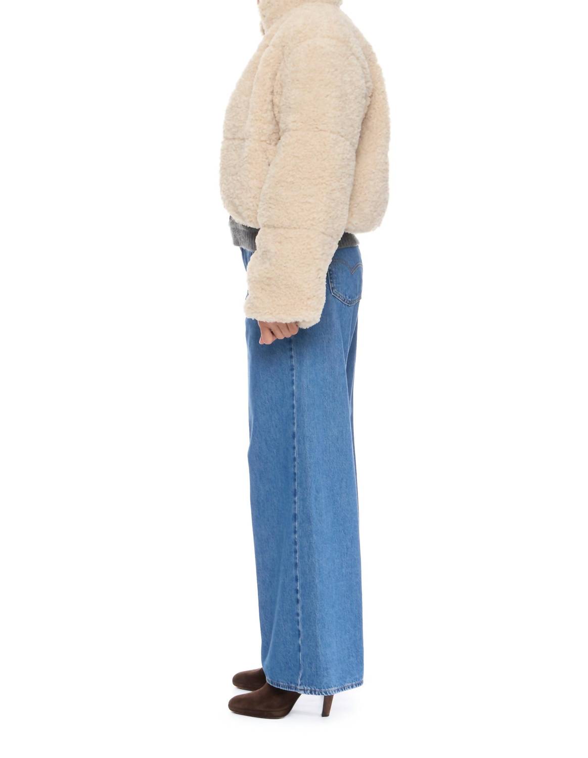 VERO MODA Louisa Short Jacket in oatmeal - women's jacket - alternate view