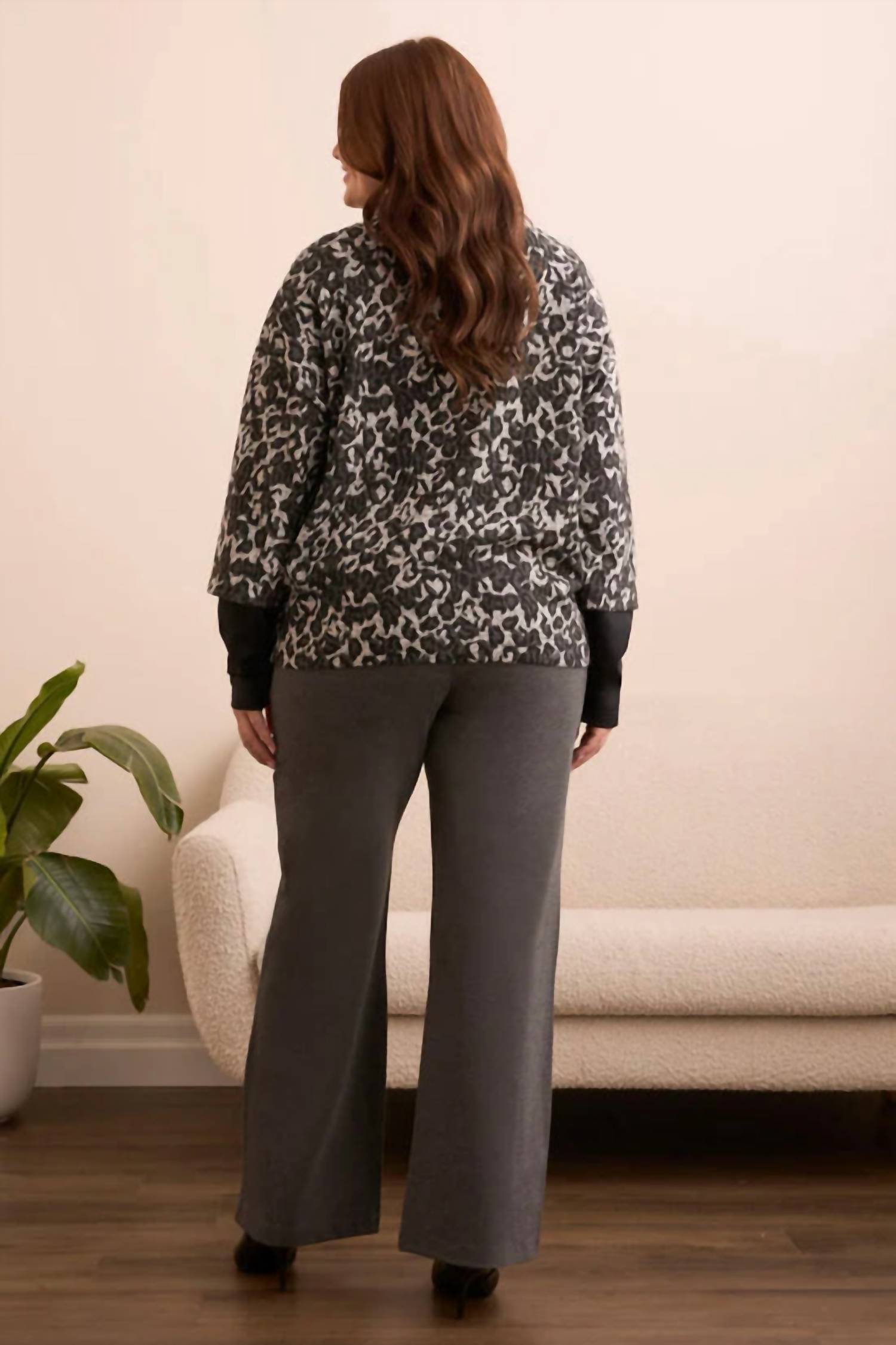 Tribal - Mock Long Sleeve Top - Plus
