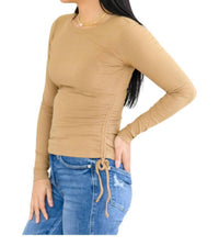 Mittoshop - Ribbed Round Long Sleeve Top