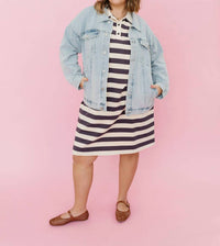 Mikarose Elodie Denim Jacket in light wash - women's jacket - view 6