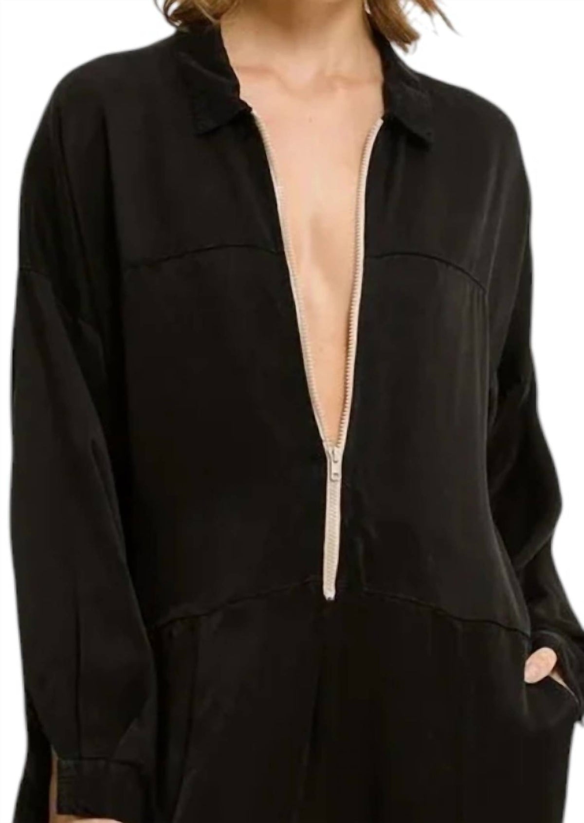 Cali Dreaming - Front Zipper Detail Flightsuit